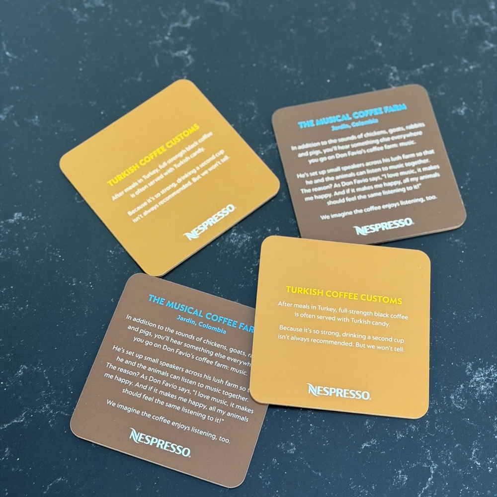 Nespresso Coasters (4) - Picture 2 of 2